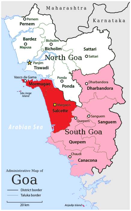 South Goa district: District of Goa in India