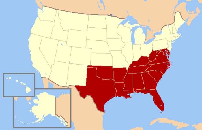 Southern United States: One of the four census regions of the US