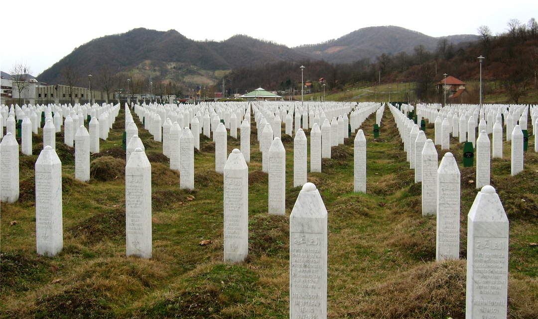 Srebrenica massacre: Massacre of over 8,000 Muslim Bosniaks in Srebrenica region during the Bosnian War