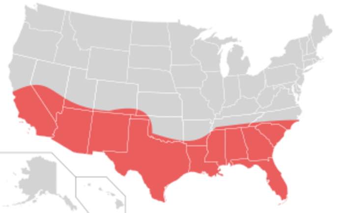 Sun Belt: Region of the southern United States