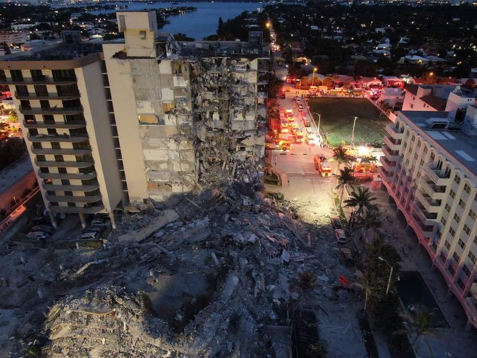Surfside condominium collapse: 2021 building collapse near Miami, Florida, US