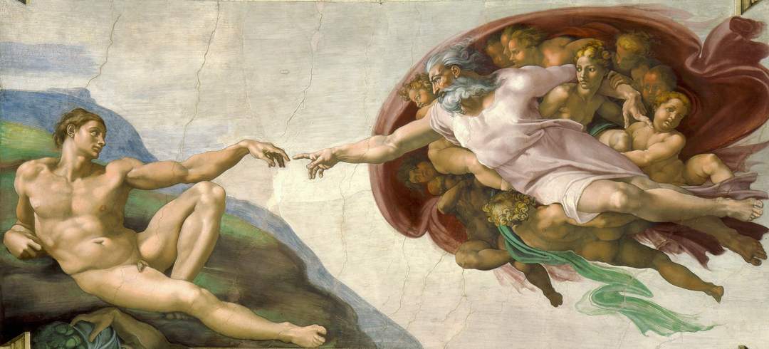 The Creation of Adam: Painting by Michelangelo