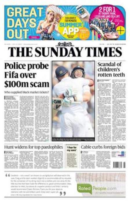 The Sunday Times: British newspaper, founded 1821