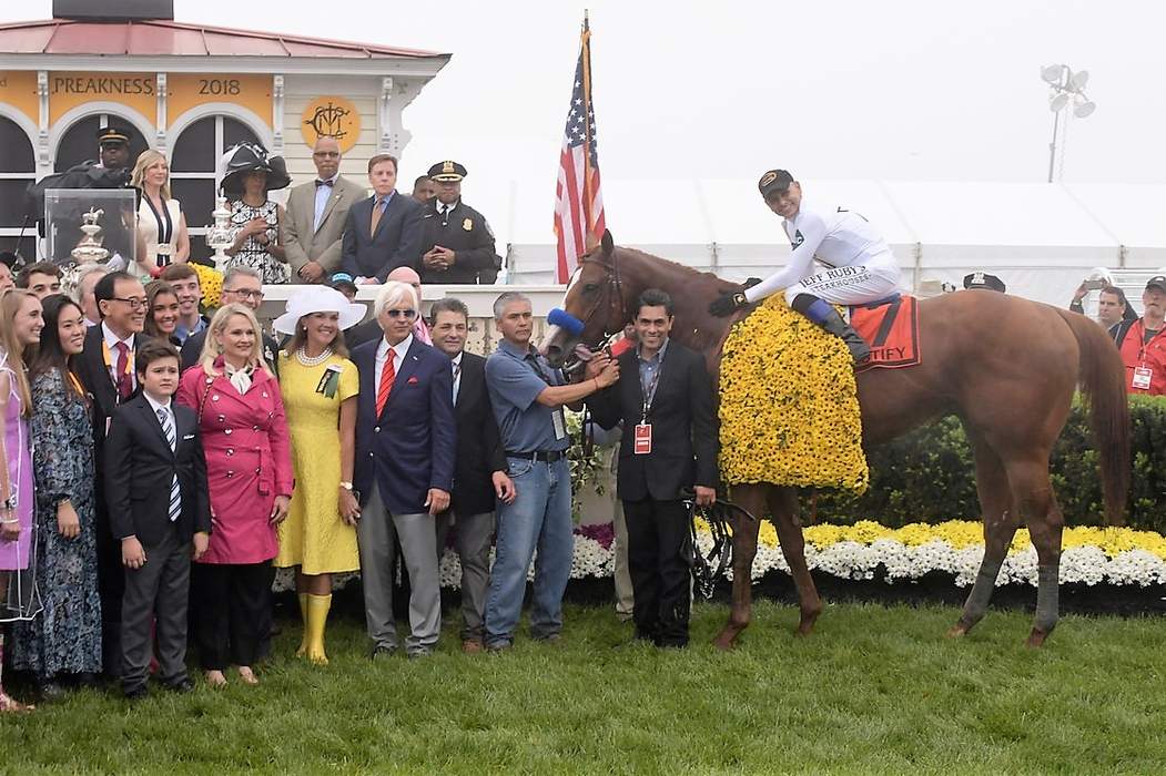 Triple Crown of Thoroughbred Racing (United States): American Thoroughbred horse racing honor for winning three specific stakes races as a three-year-old