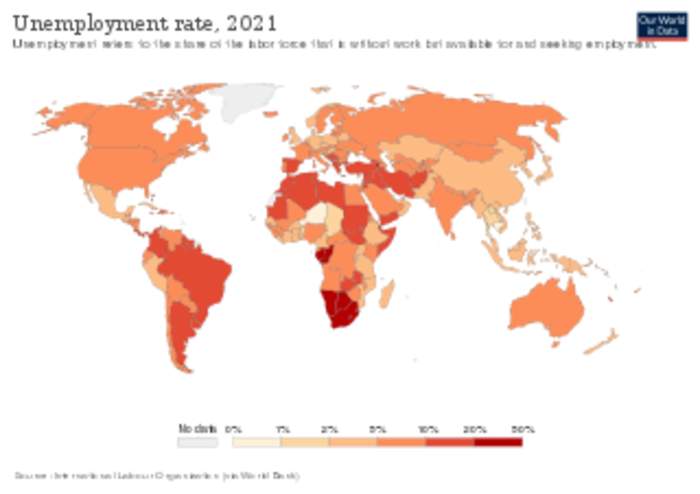 Unemployment: People without work and actively seeking work