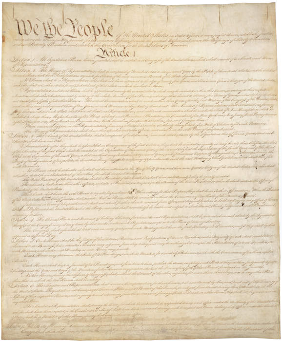Constitution of the United States: Supreme law of the US since 1789