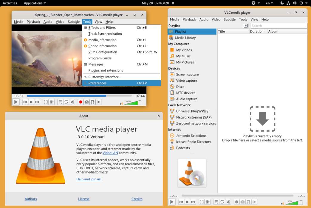 VLC media player: Free and open-source media player and streaming media server
