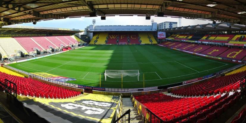 Vicarage Road: Stadium in Watford, England and home of championship club Watford