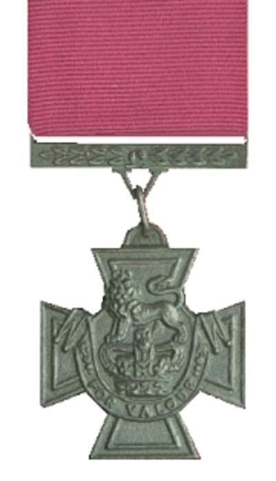 Victoria Cross: Highest military decoration awarded for valour in armed forces of various Commonwealth countries
