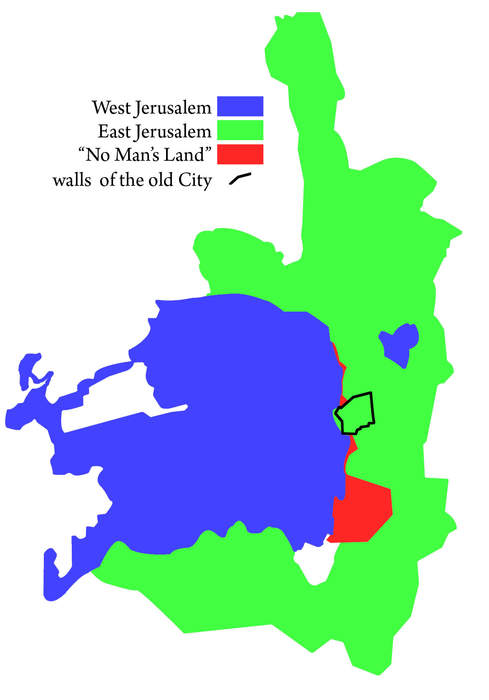 West Jerusalem: Section of Jerusalem that came under Israeli control after the 1948 Arab–Israeli War