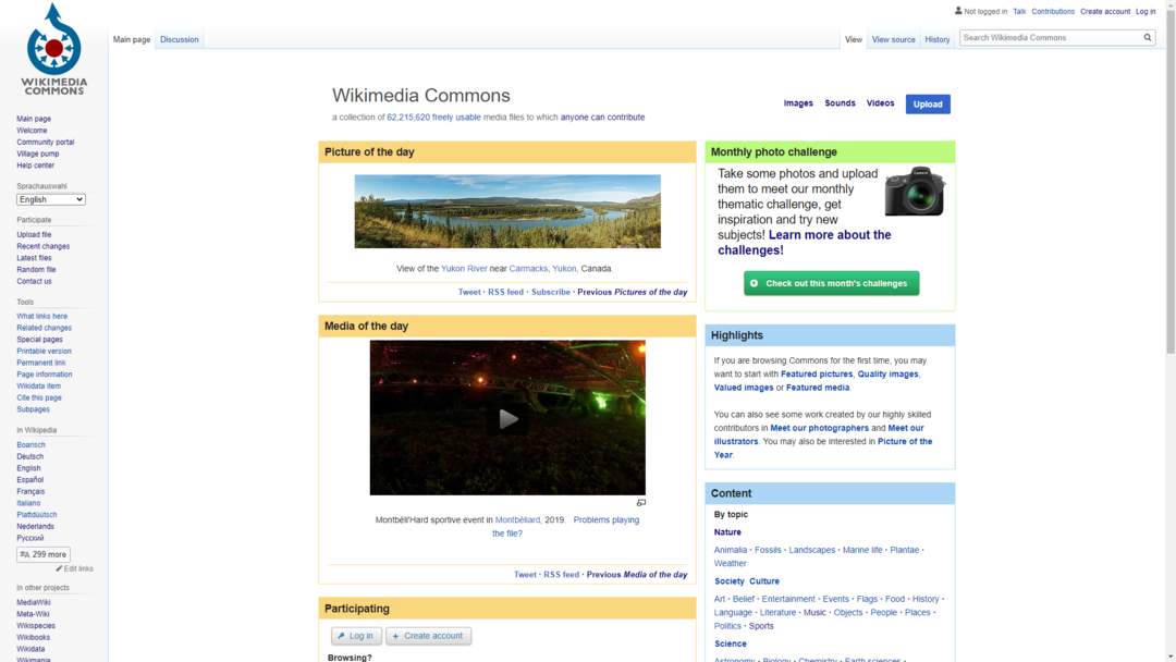 Wikimedia Commons: Online repository of free-use media