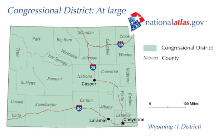 Wyoming's at-large congressional district: At-large U.S. House district for Wyoming