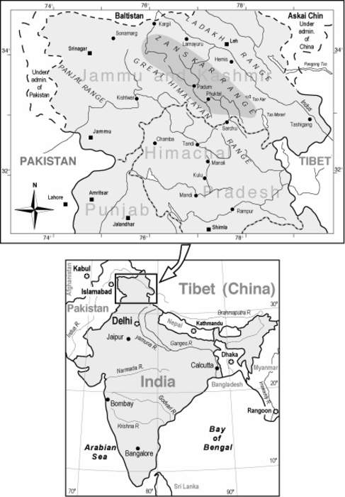 Zanskar: Tehsil of Kargil district, Ladakh, India